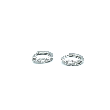 PENDIENTE PLATA ARO CIRCONITAS                                                                      