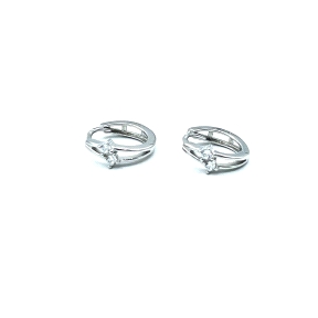 PENDIENTE PLATA ARO CIRCONITAS                                                                      