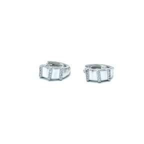 PENDIENTE PLATA CIRCONITAS                                                                          