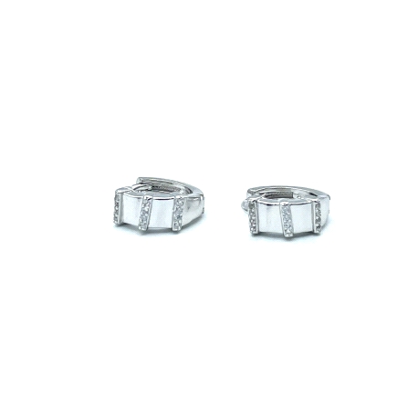 PENDIENTE PLATA CIRCONITAS                                                                          