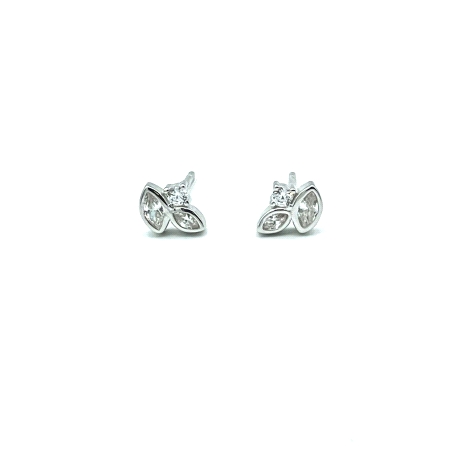 PENDIENTE PLATA CIRCONITAS                                                                          