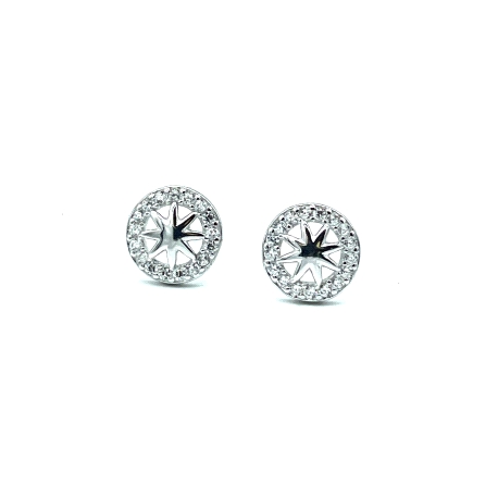 PENDIENTE PLATA CIRCONITAS                                                                          