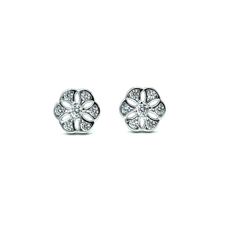 PENDIENTE PLATA CIRCONITAS                                                                          