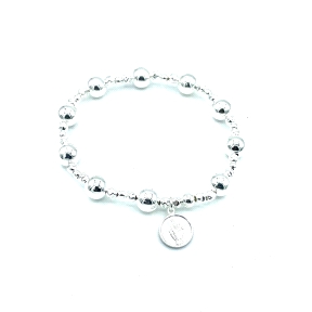 PULSERAS PLATA BOLAS MILAGROSA                                                                      