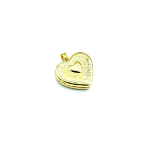 DIGES PLATA CORAZON BAÑO ORO                                                                        