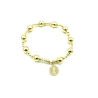 PULSERAS PLATA LISA BOLAS ELASTICA S. BE                                                            