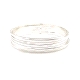 PULSERA PLATA LISA SEMANARIO 70 MM                                                                  