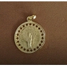 COLGANTE PLATA VIRGEN PILAR 18M BAÑO ORO                                                            