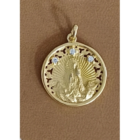 COLGANTE PLATA VIRGEN DESAMP. 22 M                                                                  