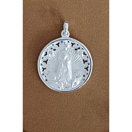 COLGANTE PLATA VIRGEN DESAMP. 22M BAÑO O                                                            