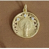 COLGANTE PLATA VIRGEN PILAR 22 M BAÑO OR                                                            
