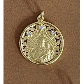 COLGANTE PLATA VIRGEN CARMEN 22M BAÑO OR                                                            