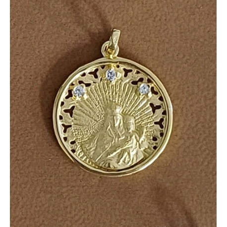 COLGANTE PLATA VIRGEN CARMEN 22M BAÑO OR                                                            