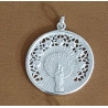 COLGANTE PLATA VIRGEN PILAR 30 MM                                                                   