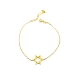 PULSERAS PLATA LISA BAÑO ORO                                                                        