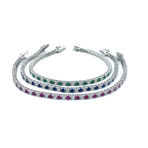 PULSERAS PLATA RIVIER 4 GA 2,5MM 18CM CO                                                            