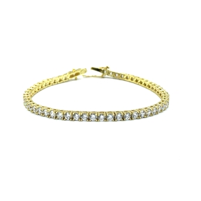 PULSERAS PLATA RIVIER 4 GA 3MM 18CM DORA                                                            