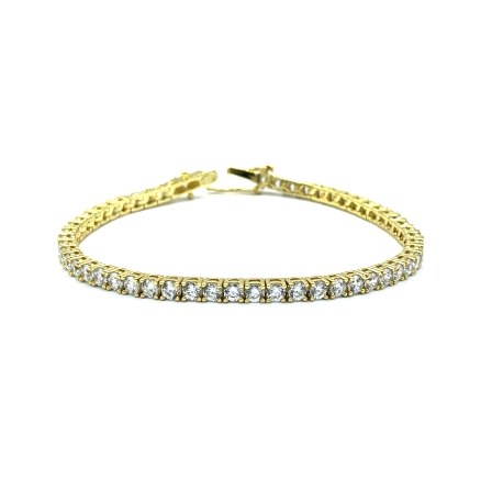 PULSERAS PLATA RIVIER 4 GA 3MM 18CM DORA                                                            