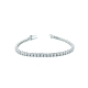 PULSERAS PLATA RIVIER 4 GARRAS 3 MM 18 C                                                            