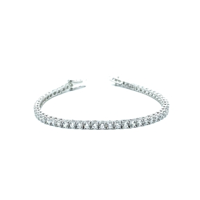 PULSERAS PLATA RIVIER 4 GARRAS 3 MM 18 C                                                            