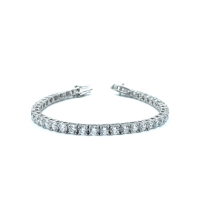 PULSERAS PLATA RIVIER 4 GARRAS 4 MM 18 C                                                            