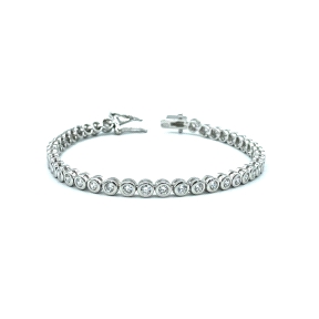 PULSERAS PLATA RIVIER CHATON 2,5 MM 18 C                                                            