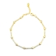 PULSERAS PLATA CIRCONITAS BAÑO ORO                                                                  