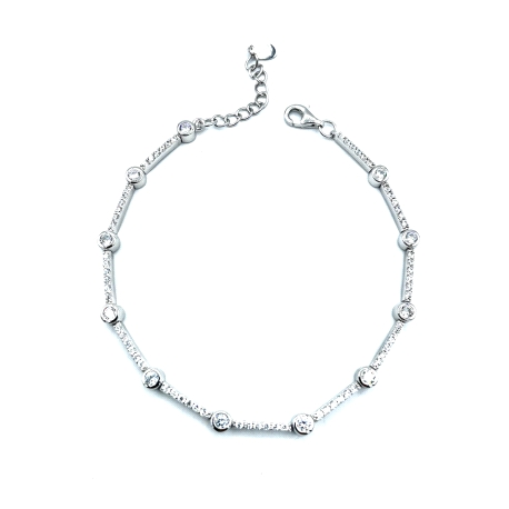 PULSERAS PLATA CIRCONITAS                                                                           