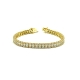 PULSERAS PLATA CIRCONITAS BAÑO ORO                                                                  