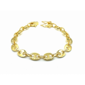 PULSERAS PLATA CIRCONITAS BAÑO ORO                                                                  