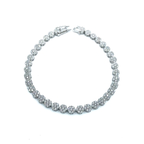 PULSERAS PLATA CIRCONITAS                                                                           