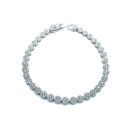 PULSERAS PLATA CIRCONITAS                                                                           