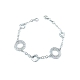 PULSERAS PLATA LISA CALADA                                                                          