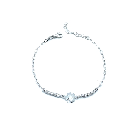 PULSERAS PLATA CRISTAL                                                                              