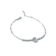 PULSERAS PLATA CRISTAL                                                                              