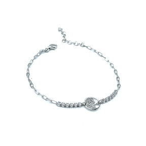 PULSERAS PLATA CRISTAL                                                                              