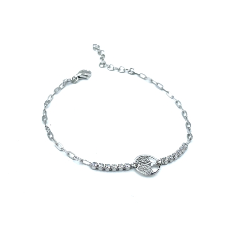 PULSERAS PLATA CRISTAL                                                                              