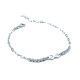 PULSERAS PLATA CRISTAL                                                                              