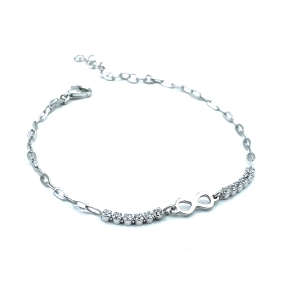 PULSERAS PLATA CRISTAL                                                                              