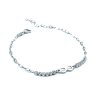 PULSERAS PLATA CRISTAL