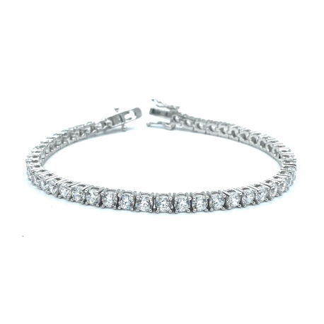 PULSERAS PLATA RIVIER 4 MM 21 CM                                                                    