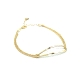 PULSERAS PLATA LISA BAÑO ORO                                                                        