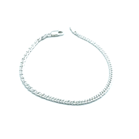 PULSERAS PLATA DOBLE ROMBO 3 MM                                                                     