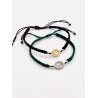 PULSERAS PLATA MACRAME ESTRECHO + CIRC.