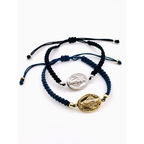 PULSERAS PLATA MACRAME ANCHO + LISO                                                                 