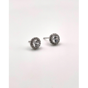 PENDIENTE PLATA CIRCONITAS                                                                          