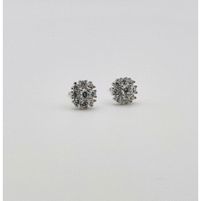 PENDIENTE PLATA CIRCONITAS                                                                          