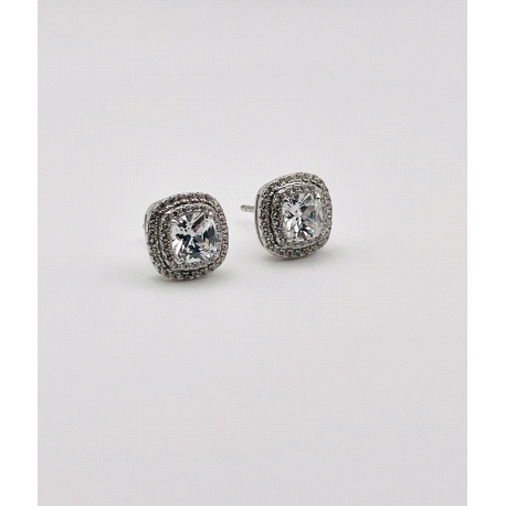 PENDIENTE PLATA CIRCONITAS                                                                          