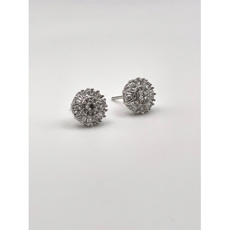 PENDIENTE PLATA CIRCONITAS                                                                          