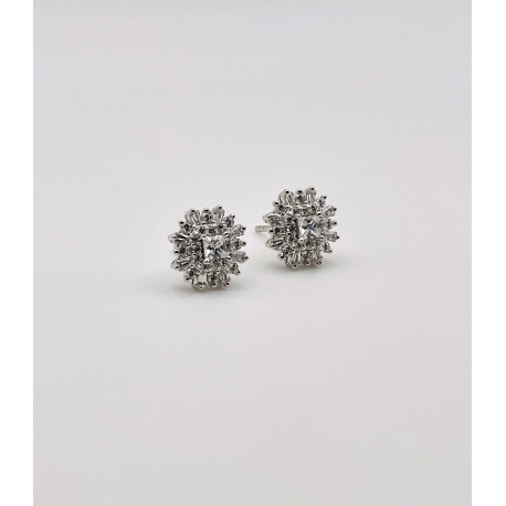PENDIENTE PLATA CIRCONITAS                                                                          